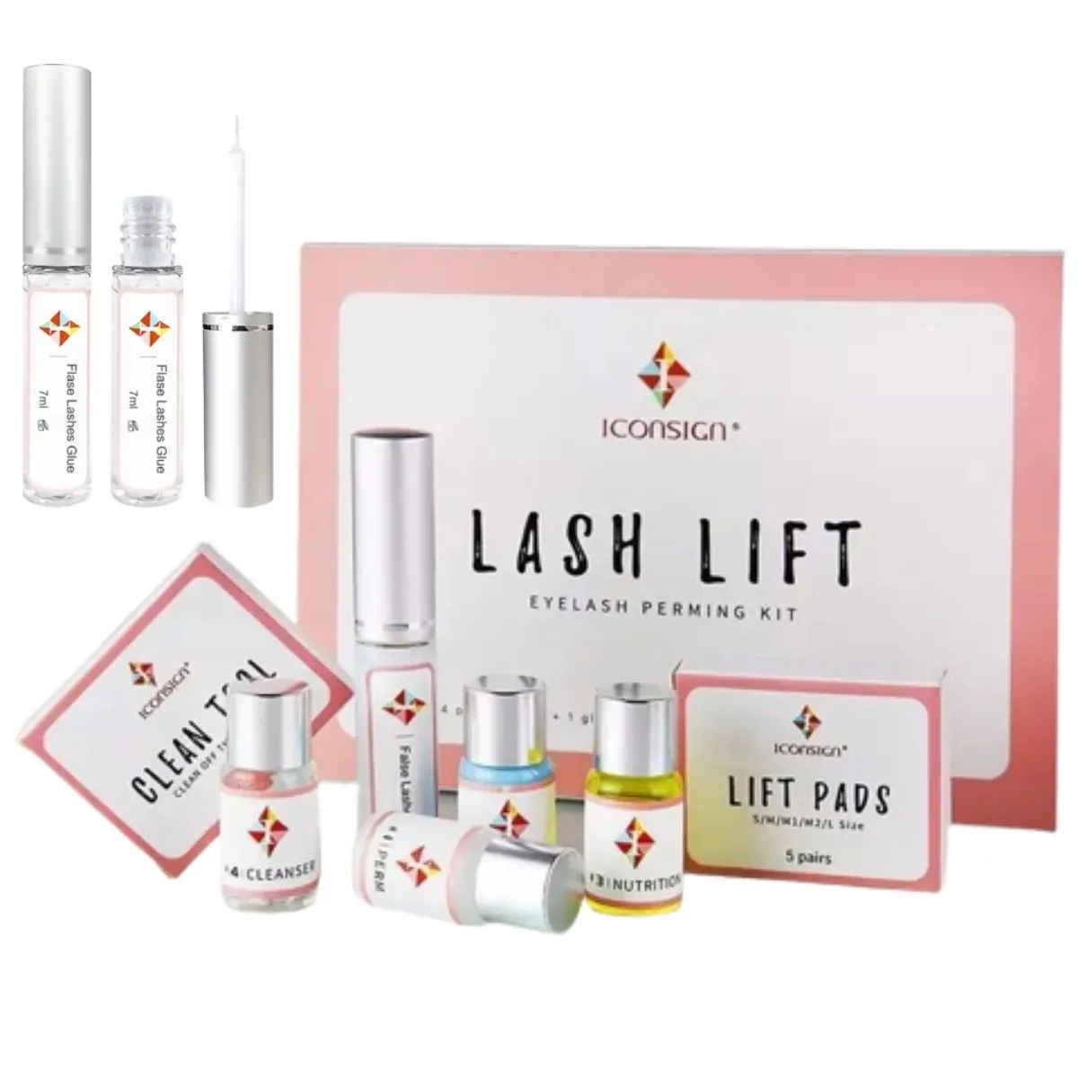 Kit Lash Lifting Para Cílios + Cola Iconsign