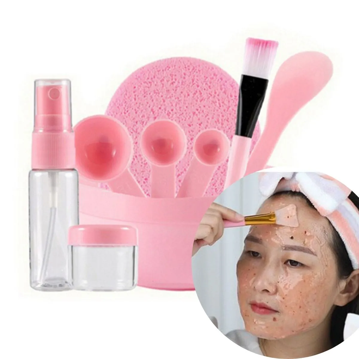 Kit para Skin Care Mistura de Máscaras Faciais Prático