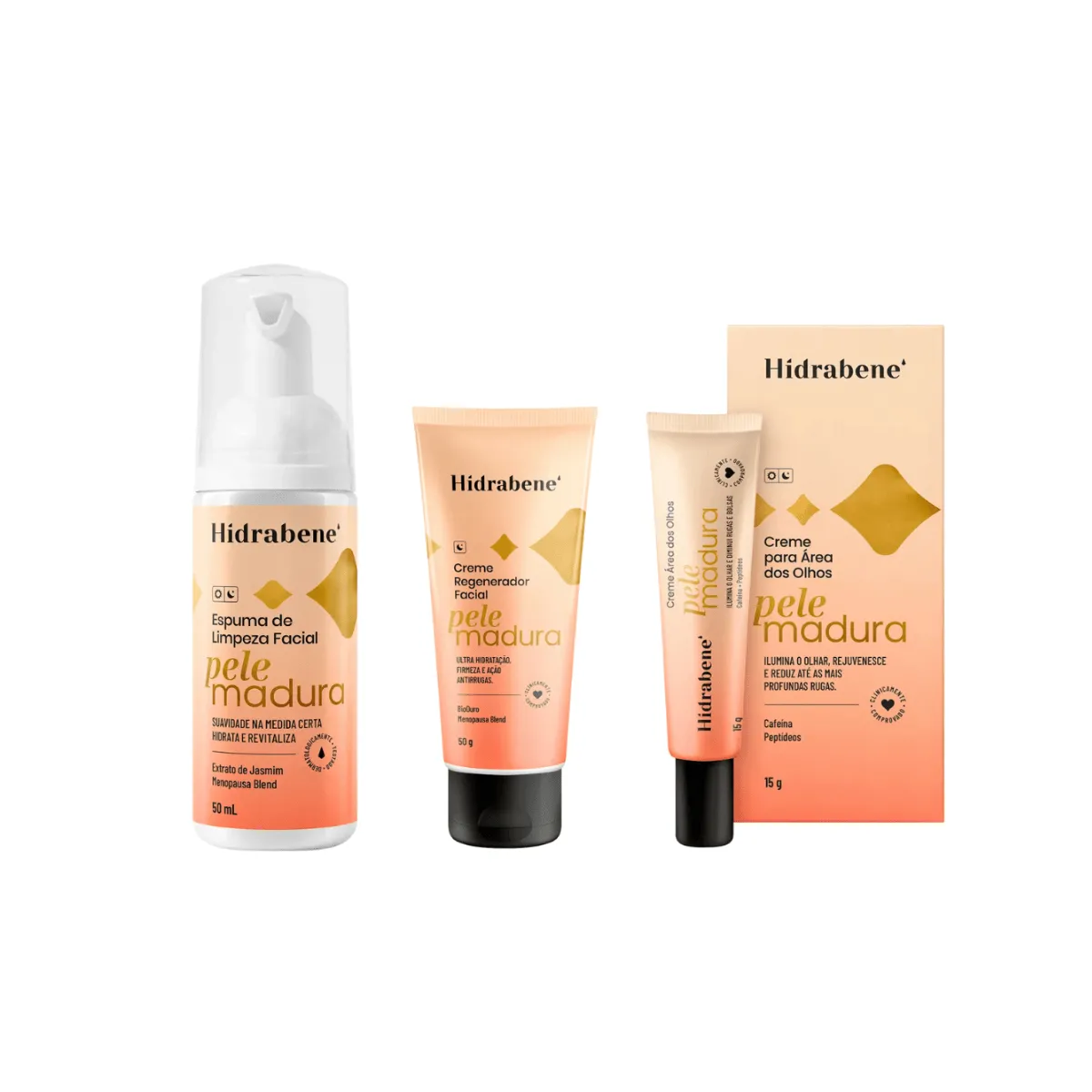 Kit Pele Madura (Creme +Olhos + Espuma ) - Hidrabene