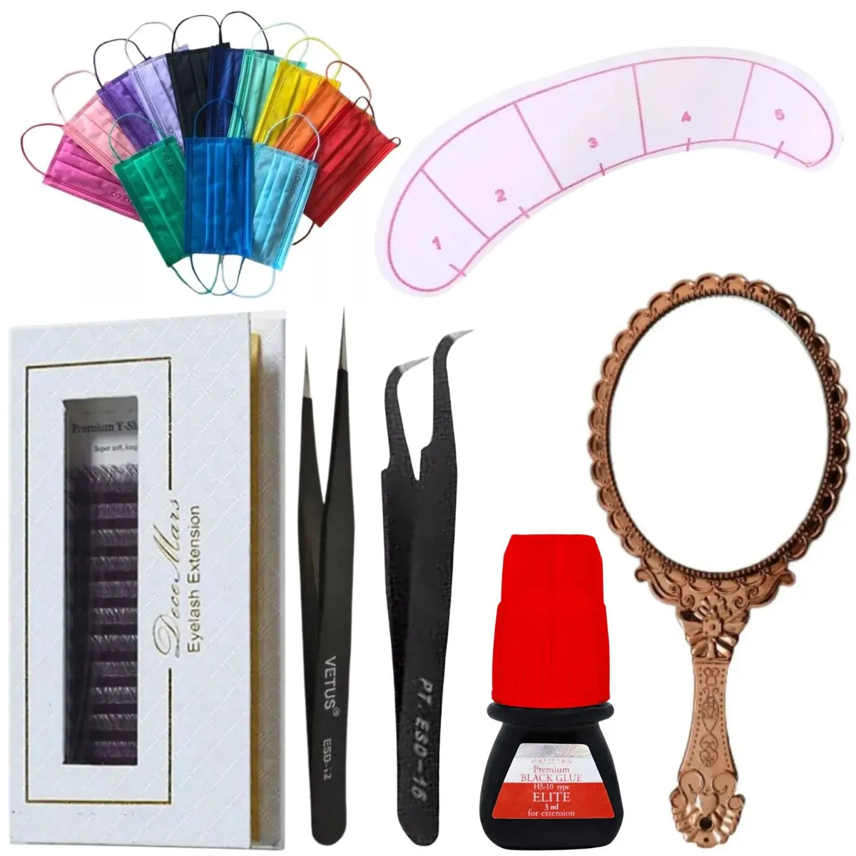 Kit Premium Para Aplicação De Cílios Decemars