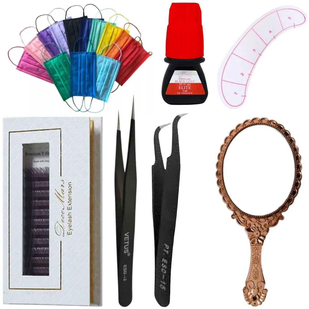 Kit Profissional Para Aplicação De Cílios Decemars