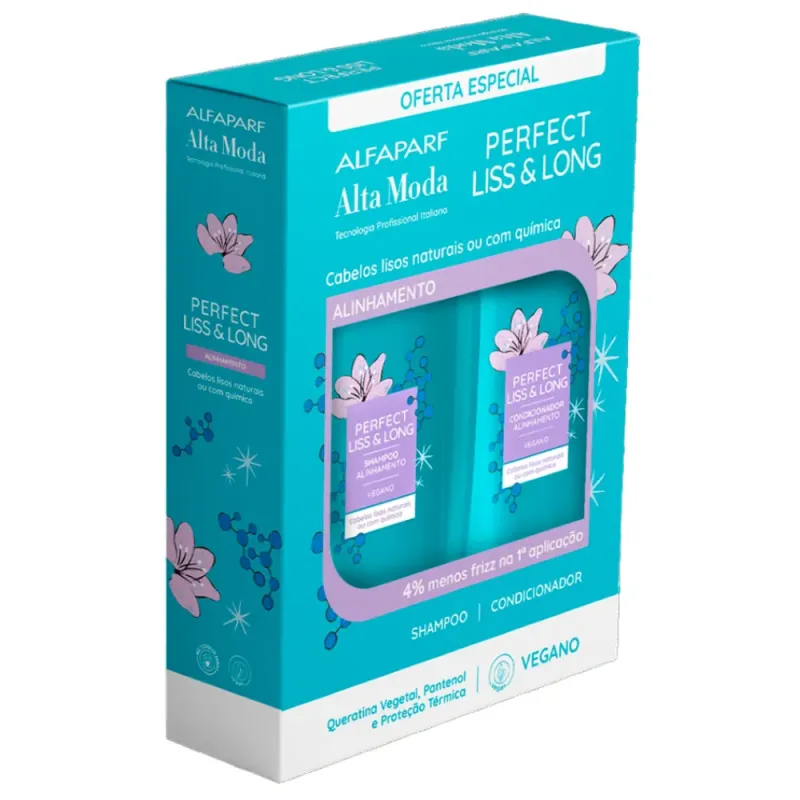 Alta Moda Kit Shampoo + Condicionador Alta Moda Perfect Liss & Long 300ml