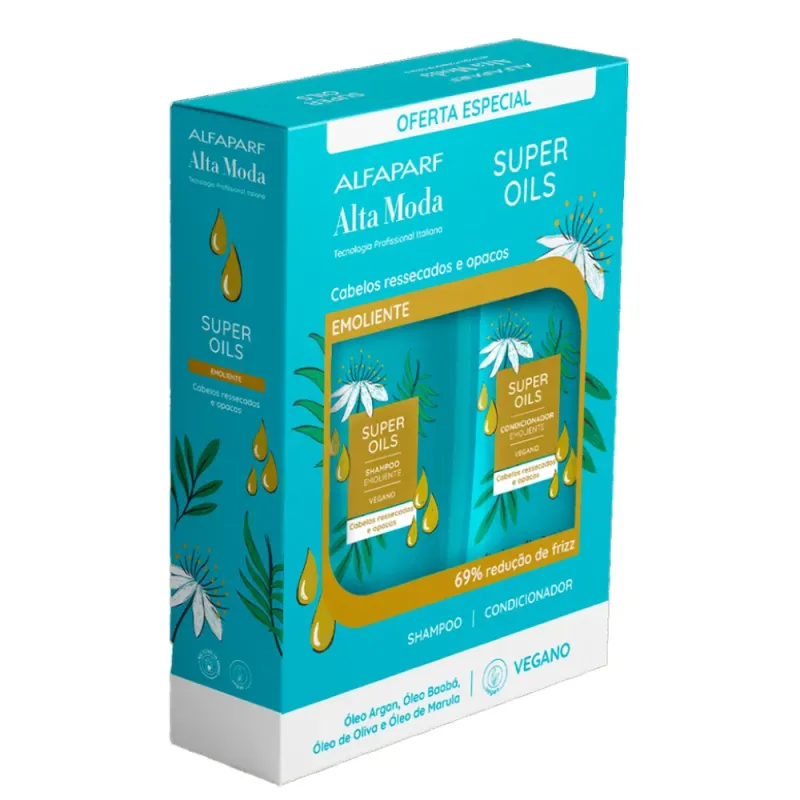 Alta Moda Kit Shampoo + Condicionador Alta Moda Super Oils 300ml