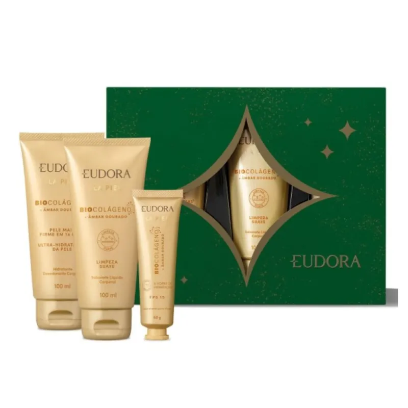 Eudora La Piel Âmbar Dourado Kit (3 itens)