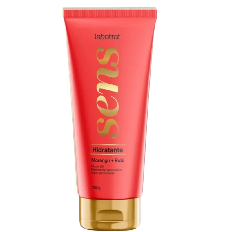 Labotrat Sens Creme Hidratante Corporal Morango & Rubi 200g