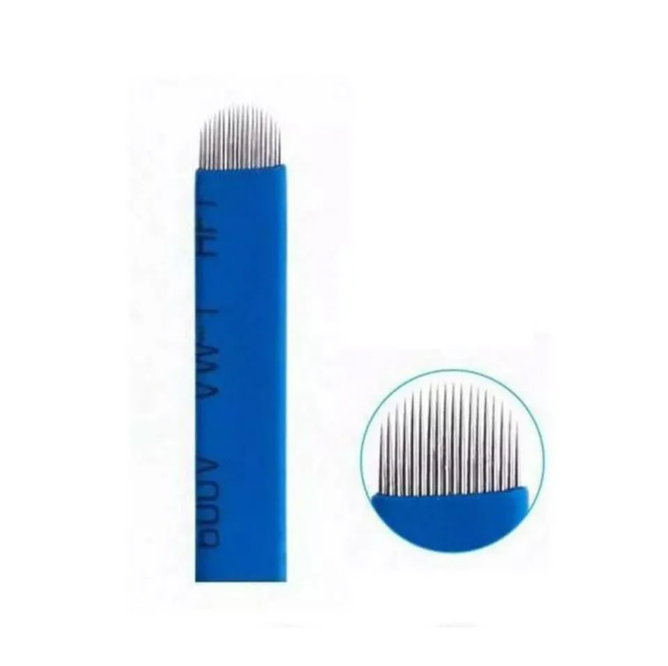 LÂMINA U FLEX AGULHAS TEBORI MICROBLADING 0,20MM Kit 100 Uni