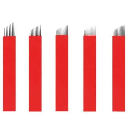 Lâminas Para Tebori Microblading Flex 0,18mm 20 Unidades