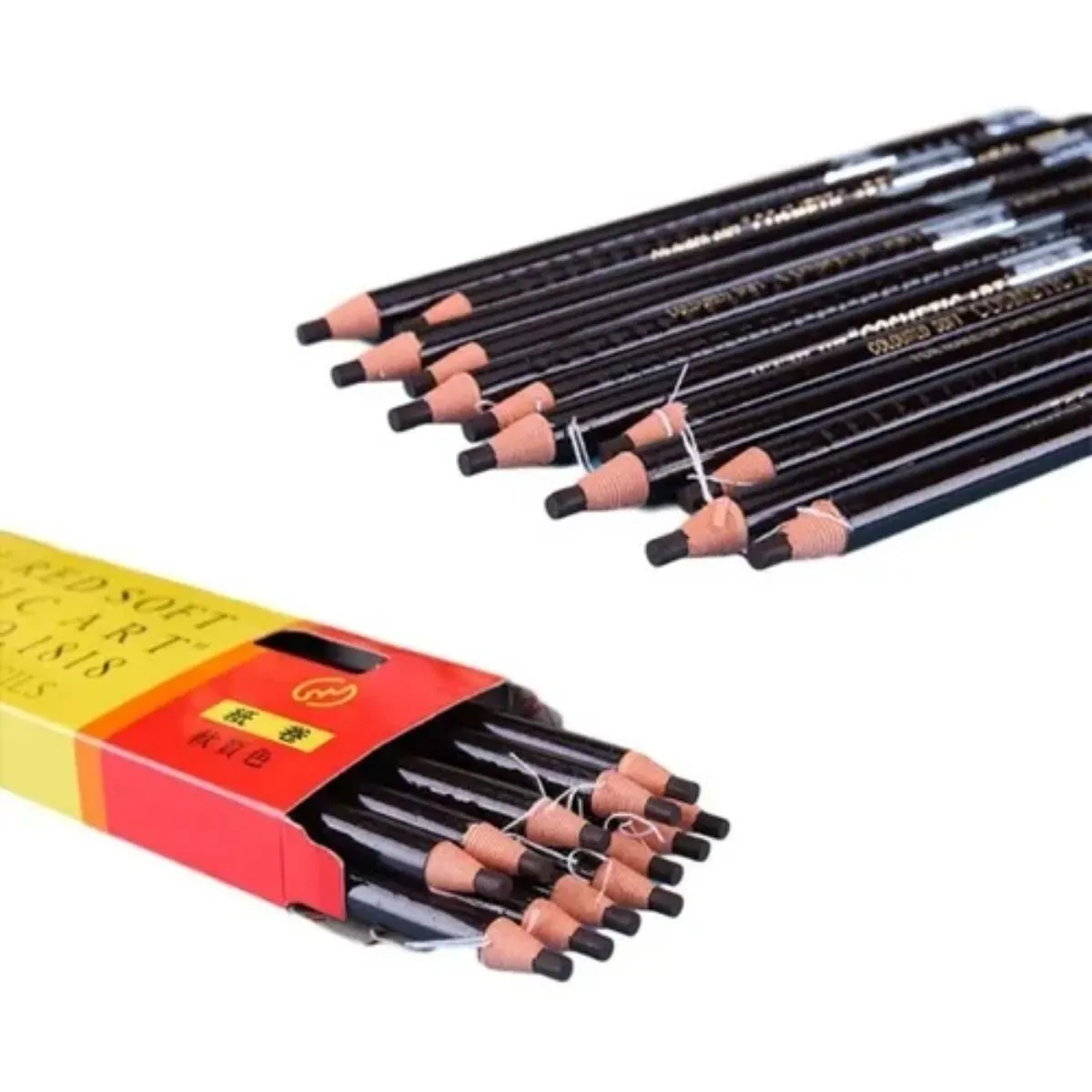 Lápis Dermatográfico Sobrancelhas Preto - 12 Unidades