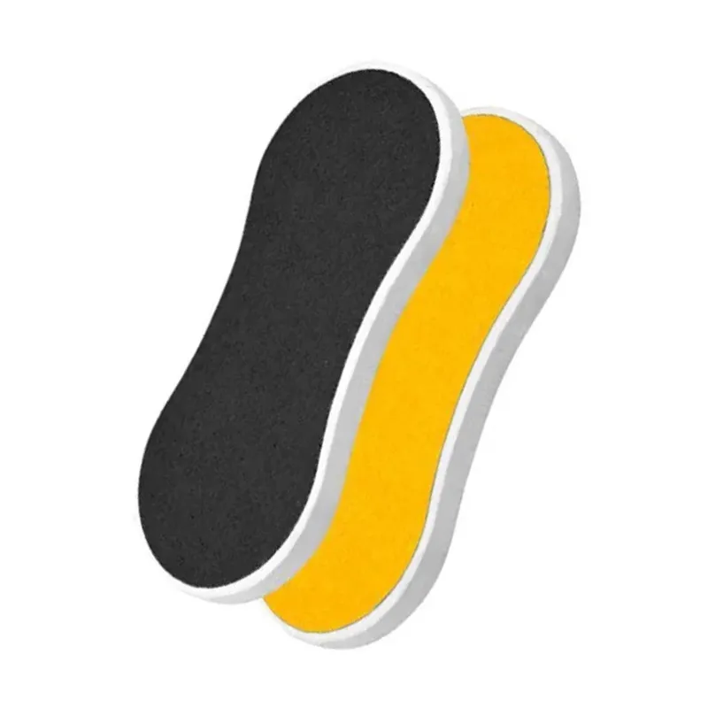 Lixa para Pé Santa Clara Anatômica Preta/Amarela Soft EVA 7x17cm