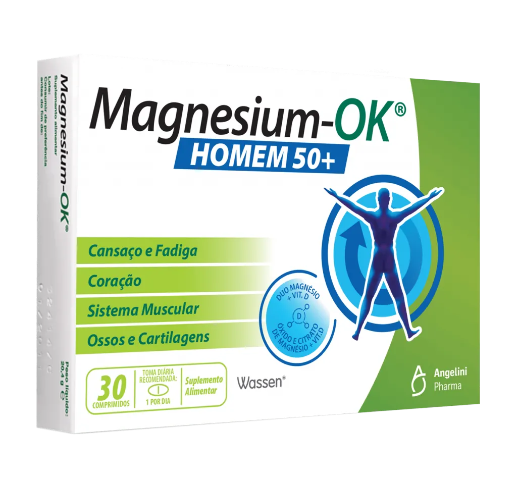 Magnesium-OK Homem 50+ 30 Comprimidos