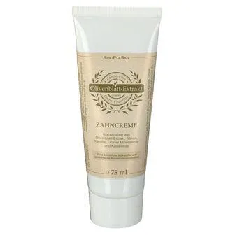 Creme dental para extrato de folha de azeitona 75 ml