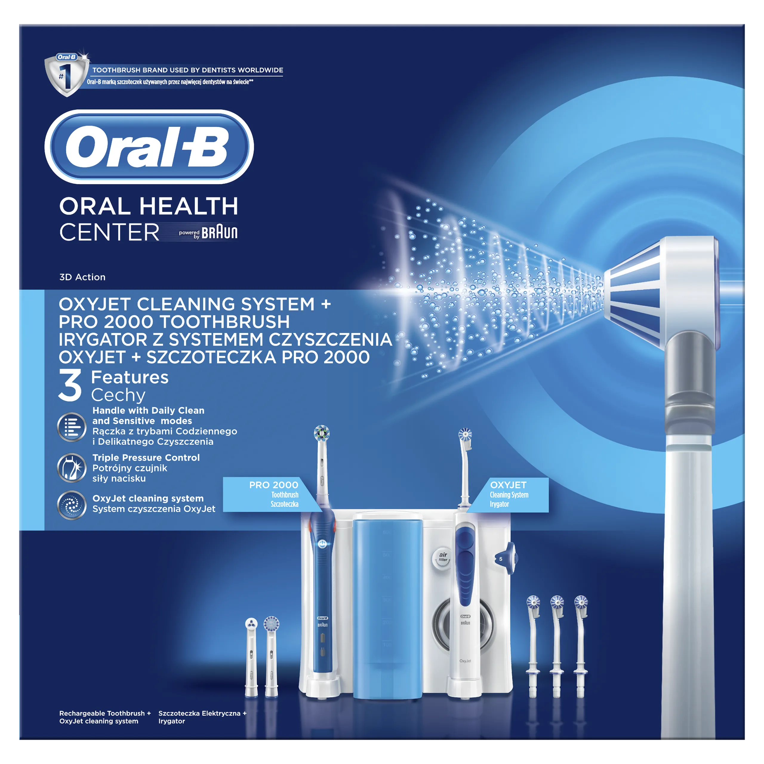 Oral B Professional Centro Dentário Oxyjet + Escova Pro 2000