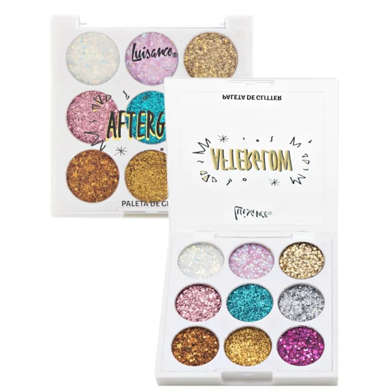 PALETA DE SOMBRA GLITTER LUISANCE AFTERGLOW COR A 10.8G