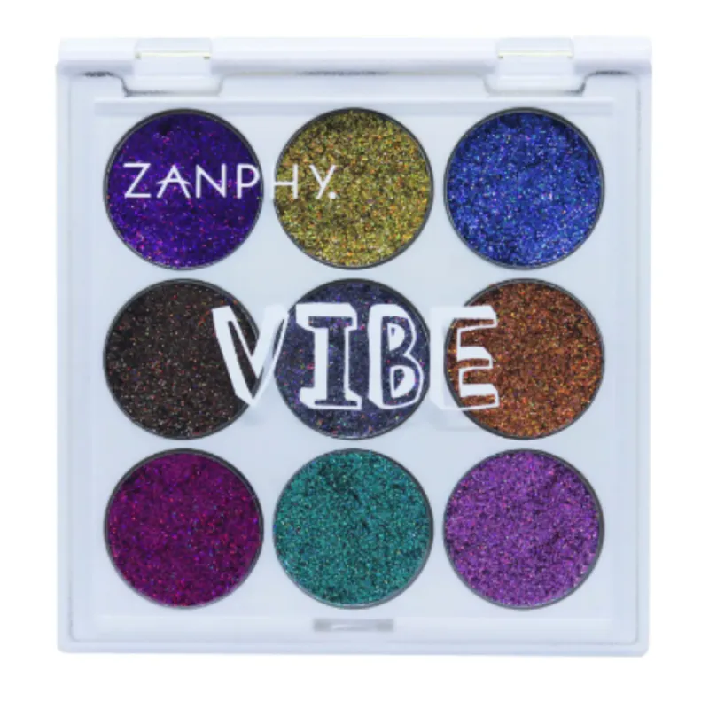 Paleta de Sombras Zanphy Glitter Holografico