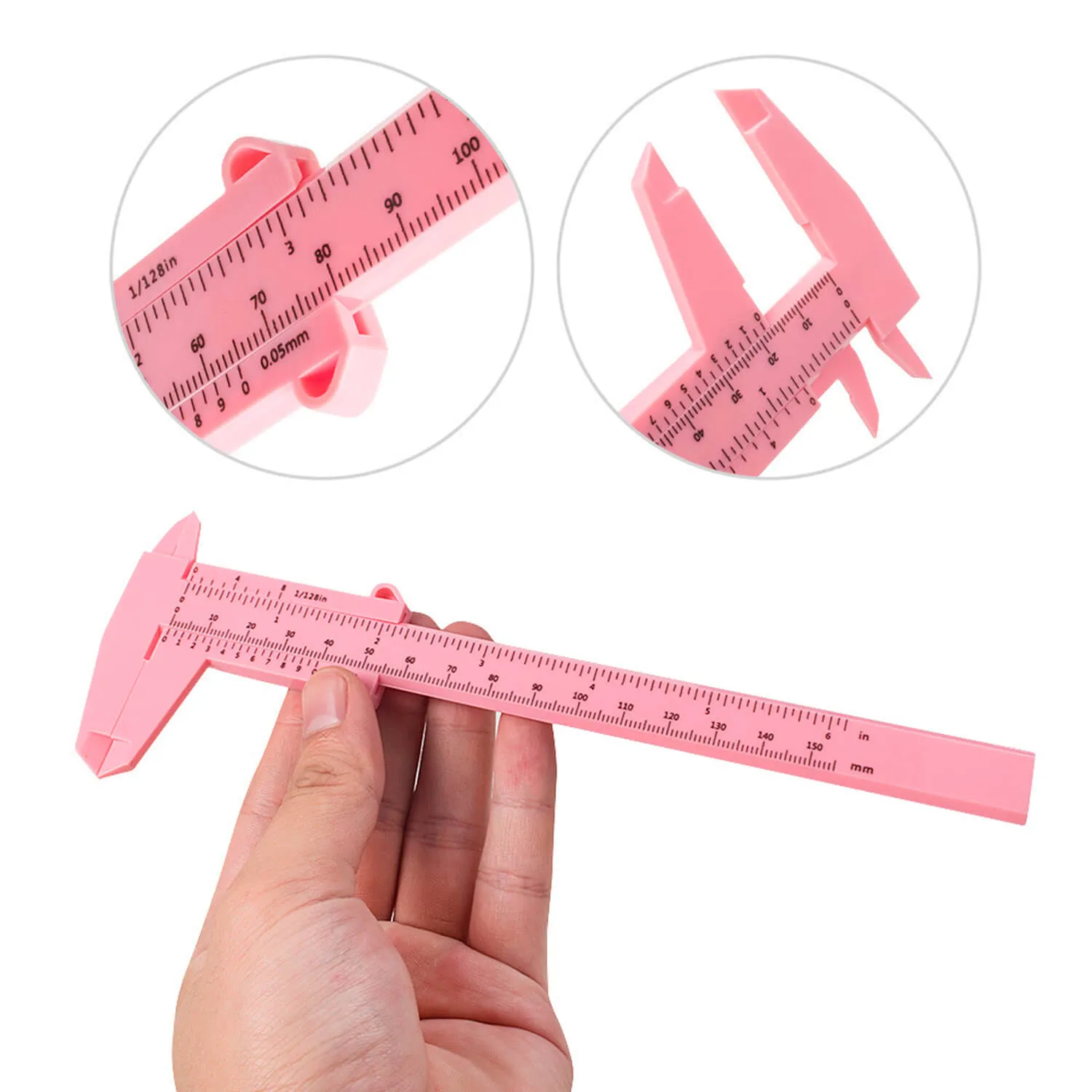 Paquímetro Plástico para Design Sobrancelhas 150mm