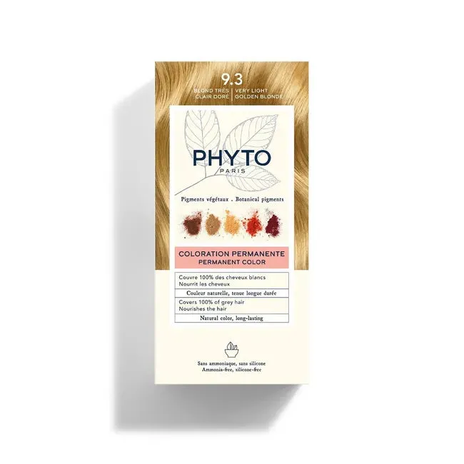 Phyto Phytocolor Coloração Permanente - 9.3 Louro Muito Claro Dourado
