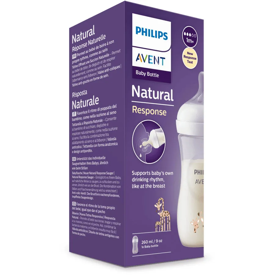 Philips Avent Biberão Natural Response +1 meses 260 mL Girafa