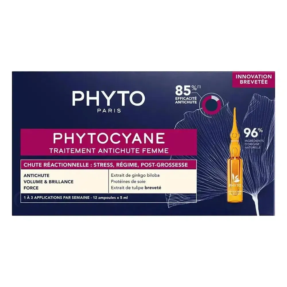 Phyto Phitocyano Reactional Anti-For-Swer Lafir para mulheres 12 x 5 ml