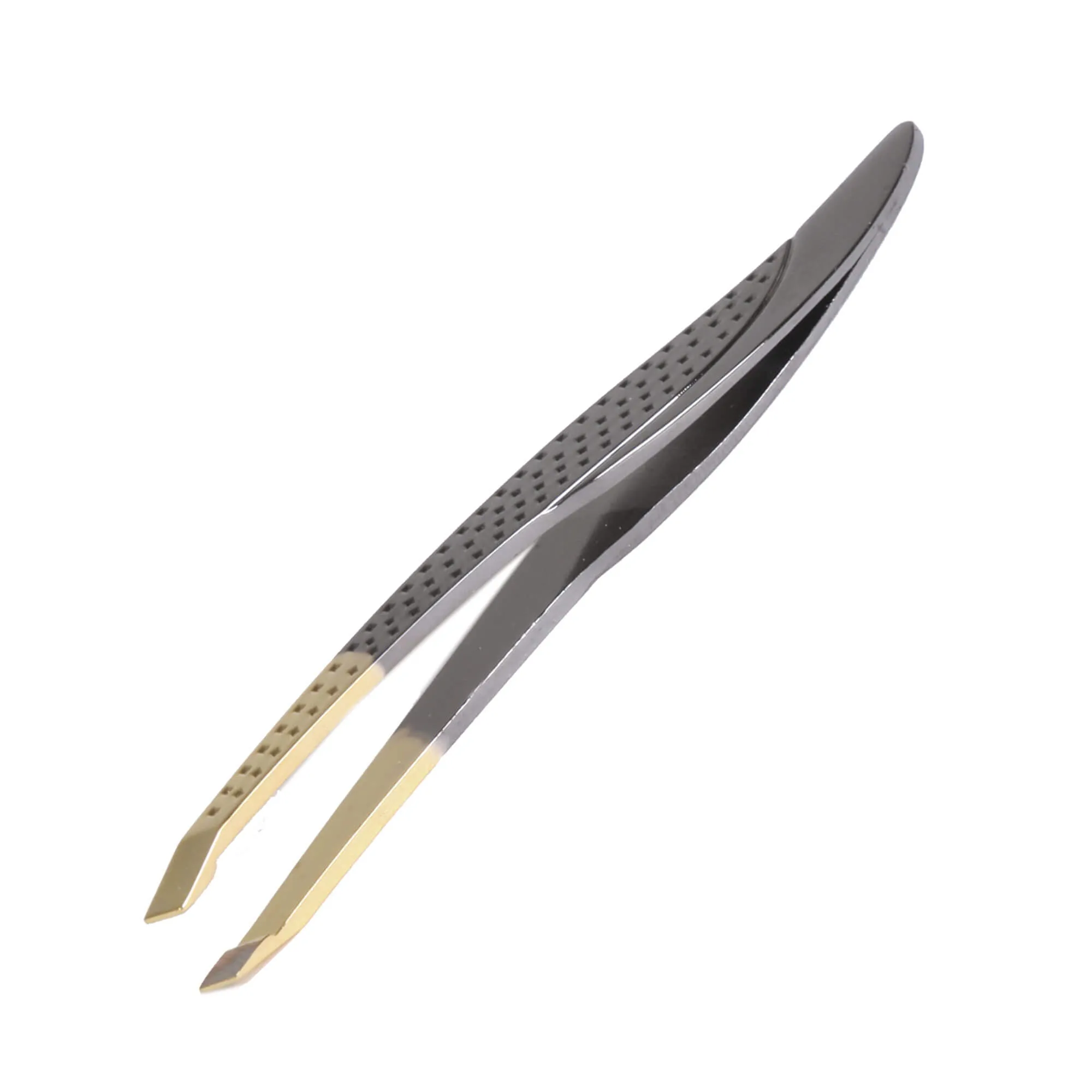 Pinça Soling Gold Titanium Ponta Oblíqua