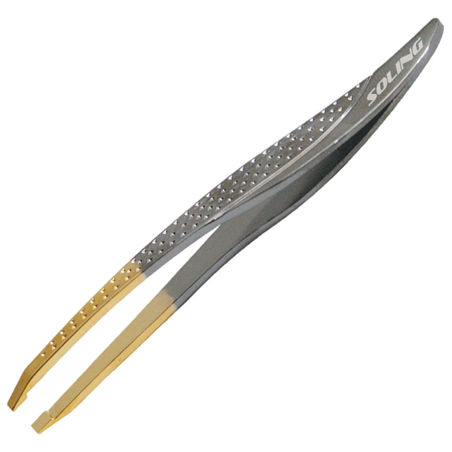 Pinça Soling Gold Titanium Ponta Reta
