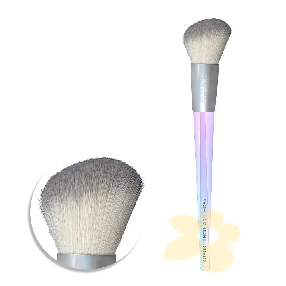 HOF4 - Pincel Kabuki Angular - Linha Holographic - Ruby Rose