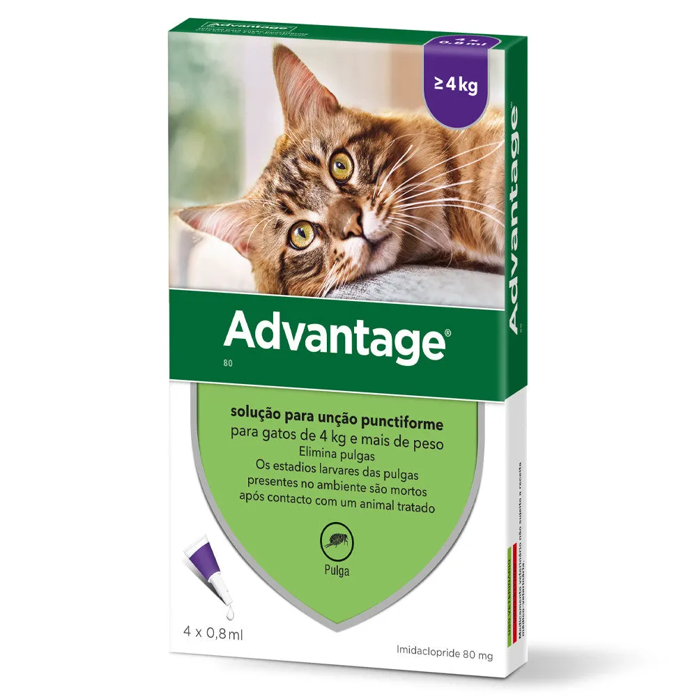 Advantage Gatos 4-8kg Pipetas 0,8ml x 4