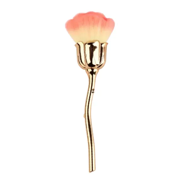 Pompom Dourado Formato Rosa