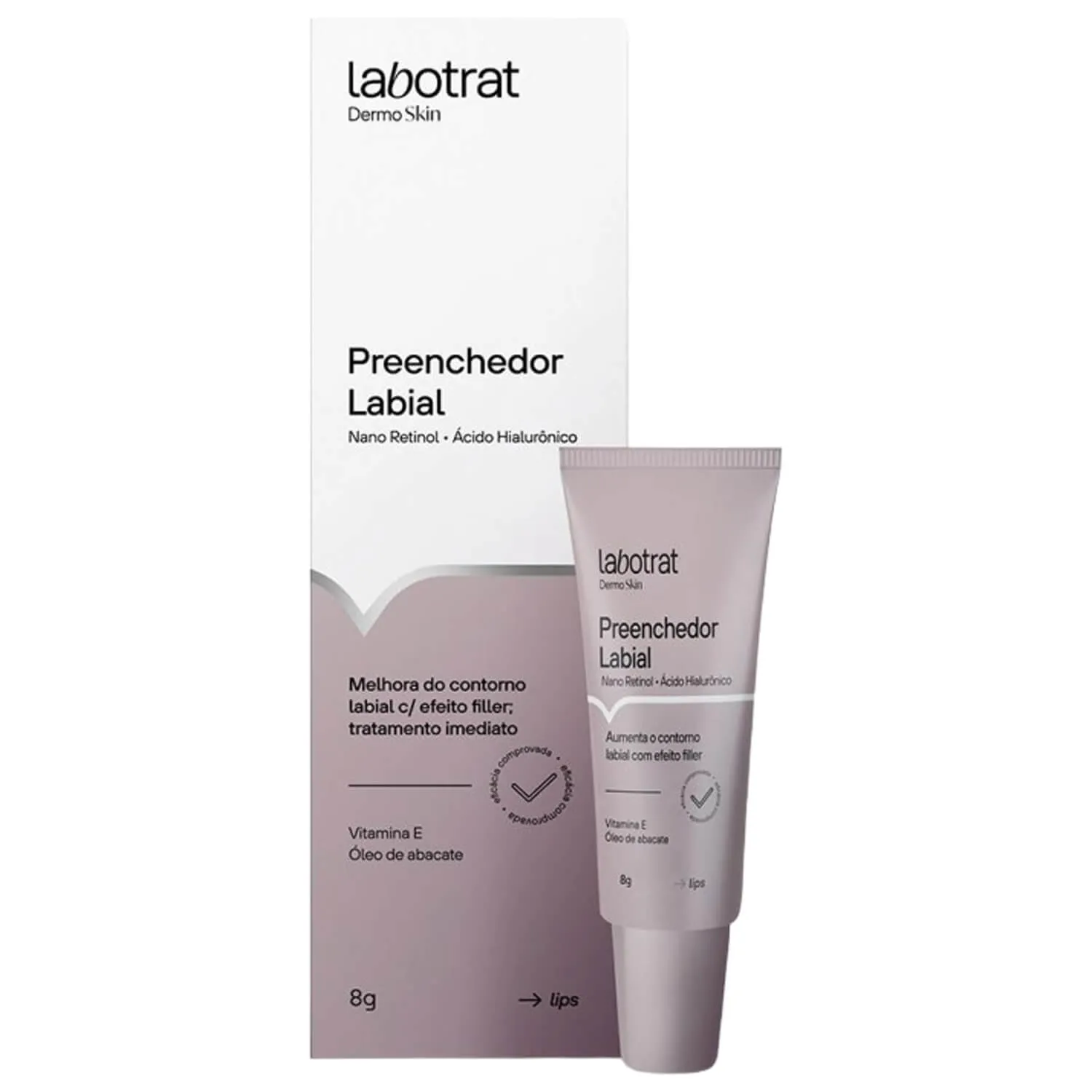 Preenchedor Labial Labotrat Dermo Skin Efeito Filler Lábio Hidratado Volumoso e Saudável 8g