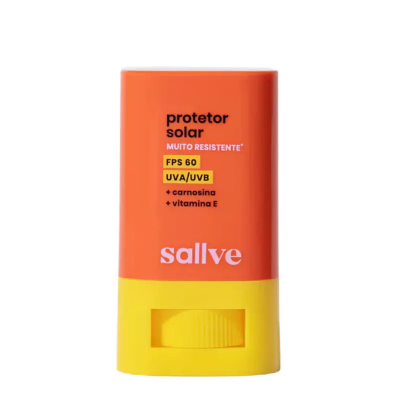 Sallve Protetor Solar Bastão FPS 60 Muito Resistente 15g