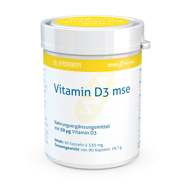 Cápsulas MSE de vitamina D3 90 PCs