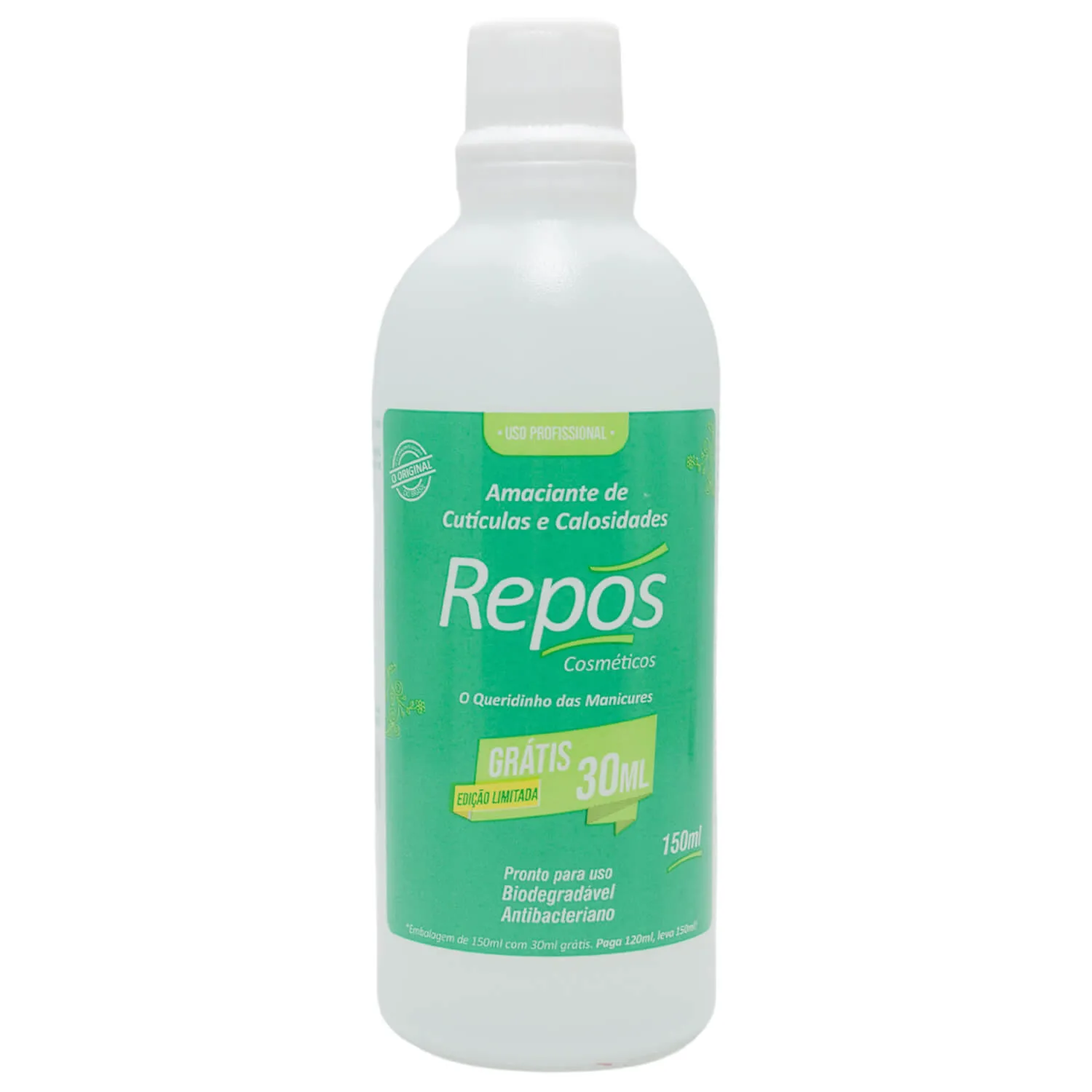 Amaciante Cuticulas Calosidade Repos Liquido Mãos e Pés Macios 120ml