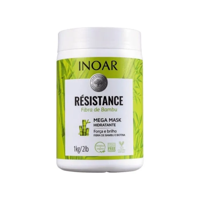 Résistance Fibra De Bambu Máscara Capilar 1000 mL Inoar