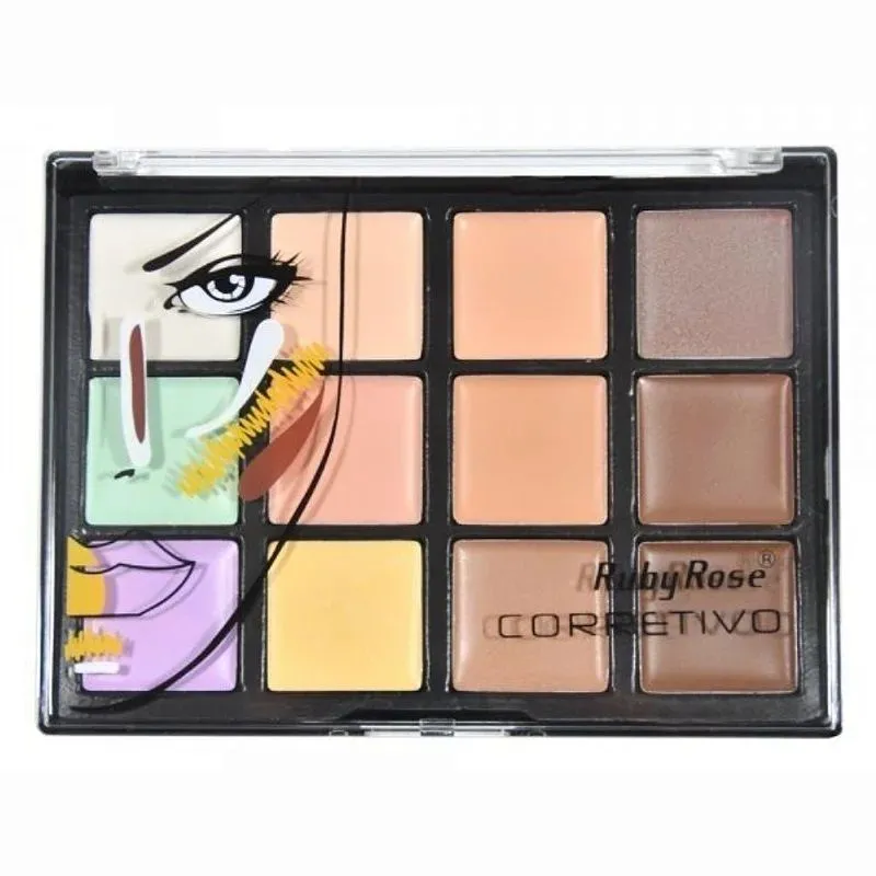 RUBY ROSE PALETA CORRETIVO HB8087 DARK