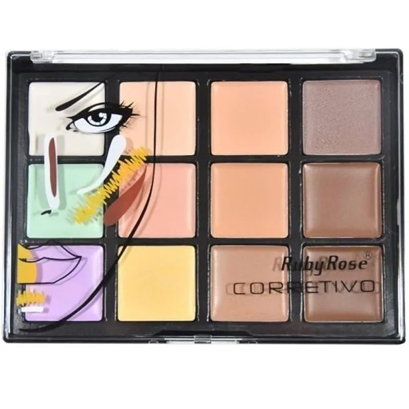 RUBY ROSE PALETA CORRETIVO HB8087 LIGHT