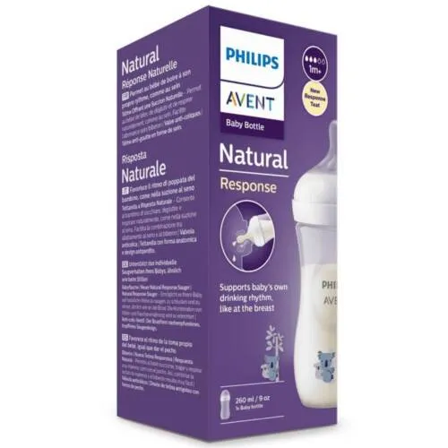 Philips Avent Biberão Natural Response +1 meses 260 mL Koala