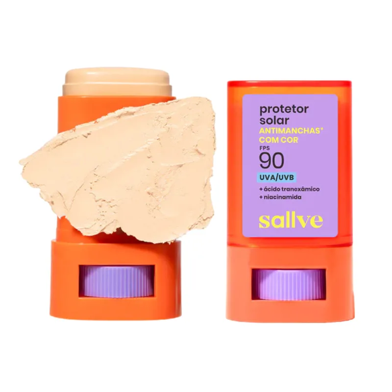 Sallve Protetor Solar Bastão Antimanchas FPS 90 cor 01 15g