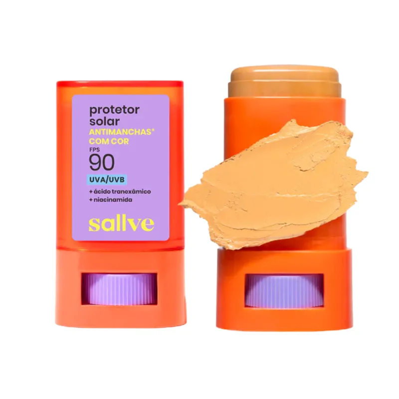 Sallve Protetor Solar Bastão Antimanchas FPS 90 cor 05 15g