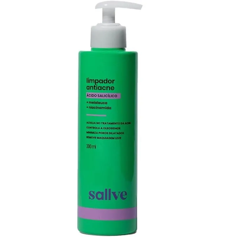 SALLVE SABONETE LIQUIDO ANTIACNE 300ML