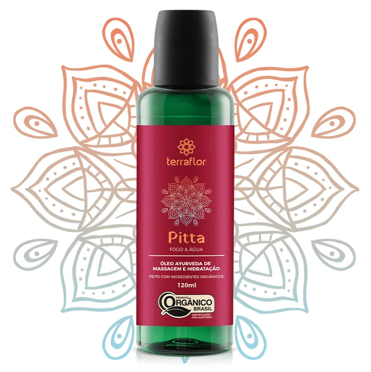 Terra Flor Ayurveda Óleo Corporal e para Massagem Pitta Orgânico 120ml
