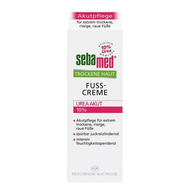 Creme de pé de reparo sebamed de pele seca 10% uréia 100 ml