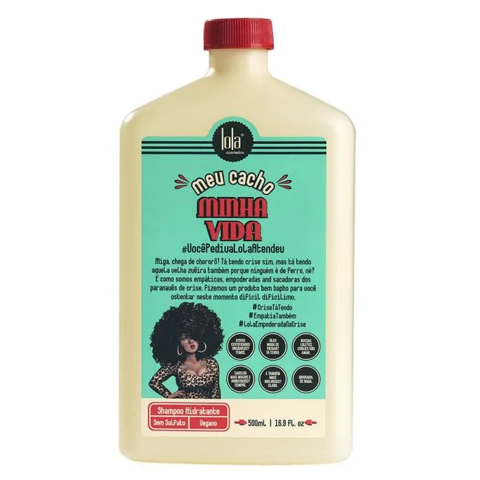 Shampoo Meu Cacho Minha Vida 500mL Brilho Maciez Defin