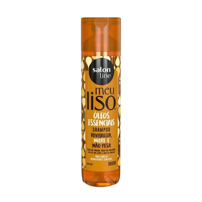 Shampoo Salon Line Meu Liso 300mL Oleos Essenciais