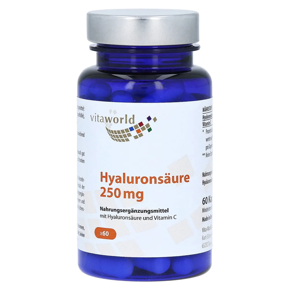 Vitaworld hialurônico 250 mg cápsulas de vitamina C 60 Cap