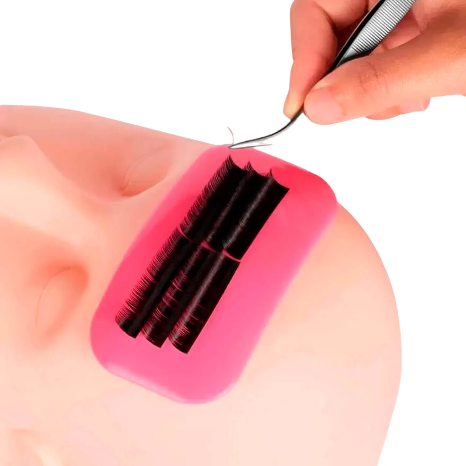 Suporte Porta Cílios Testa Silicone Reutilizável