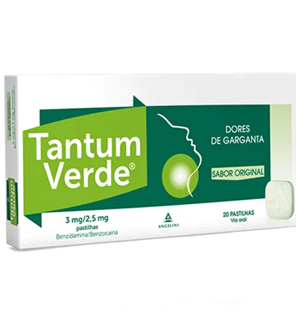 Tantum Verde Pastilhas 3mg + 2,5mg x 20