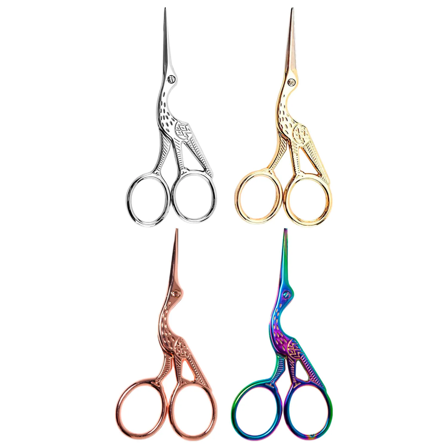 Tesoura de Sobrancelha Profissional Ponta Reta Pássaro