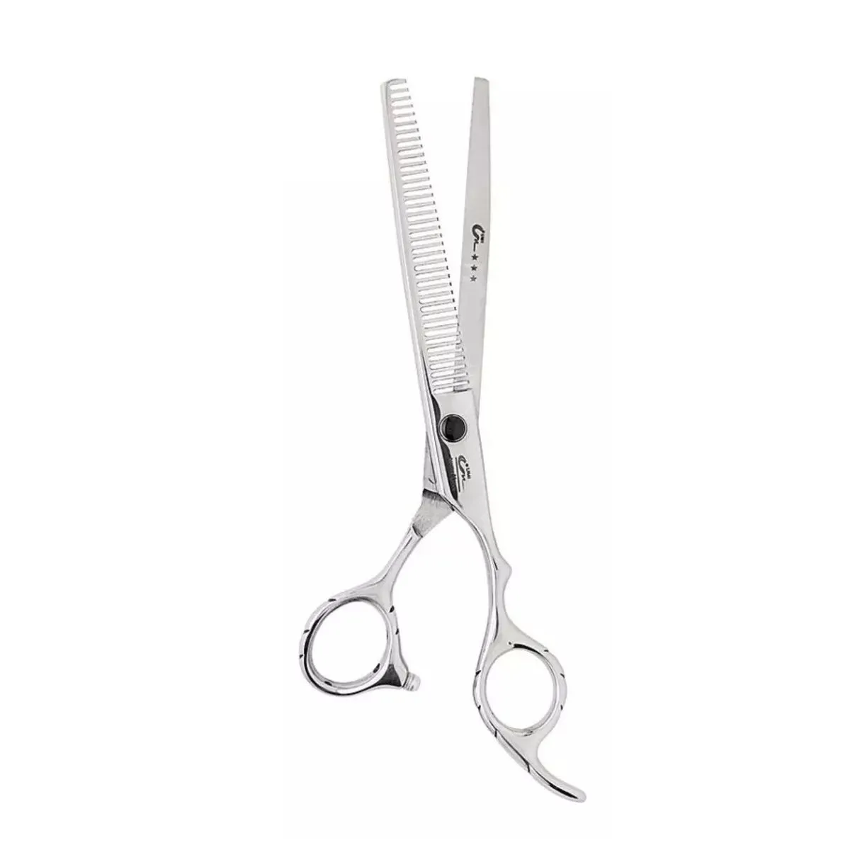 Tesoura Desbaste Umi Prata Cabeleireiro Profissional 6.0