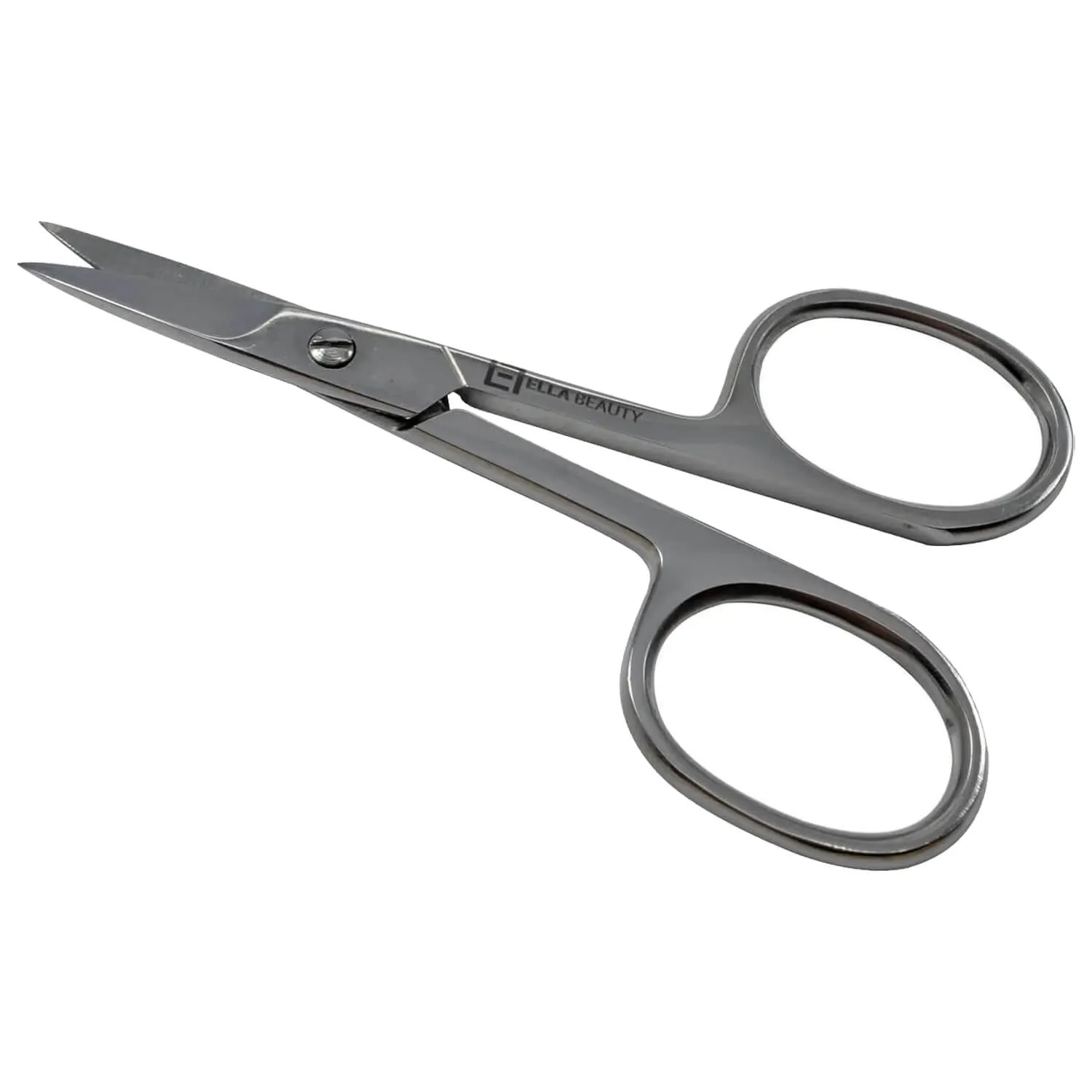 Tesoura Profissional Ella Beauty para Sobrancelha Prata