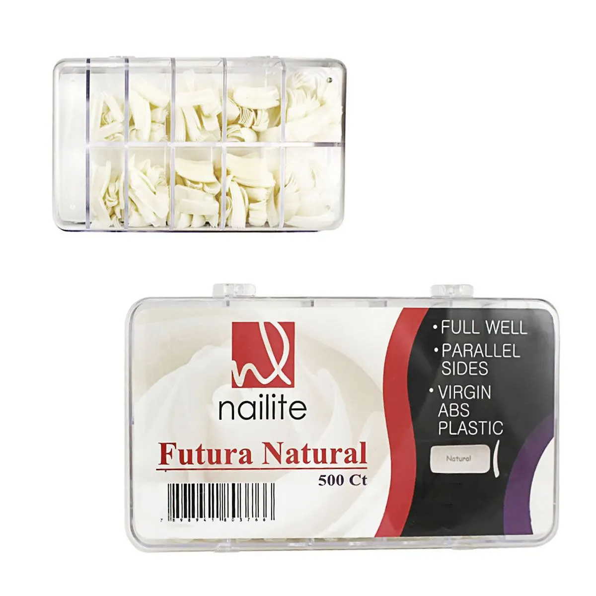 Tips Nailite Futura Natural com 500un