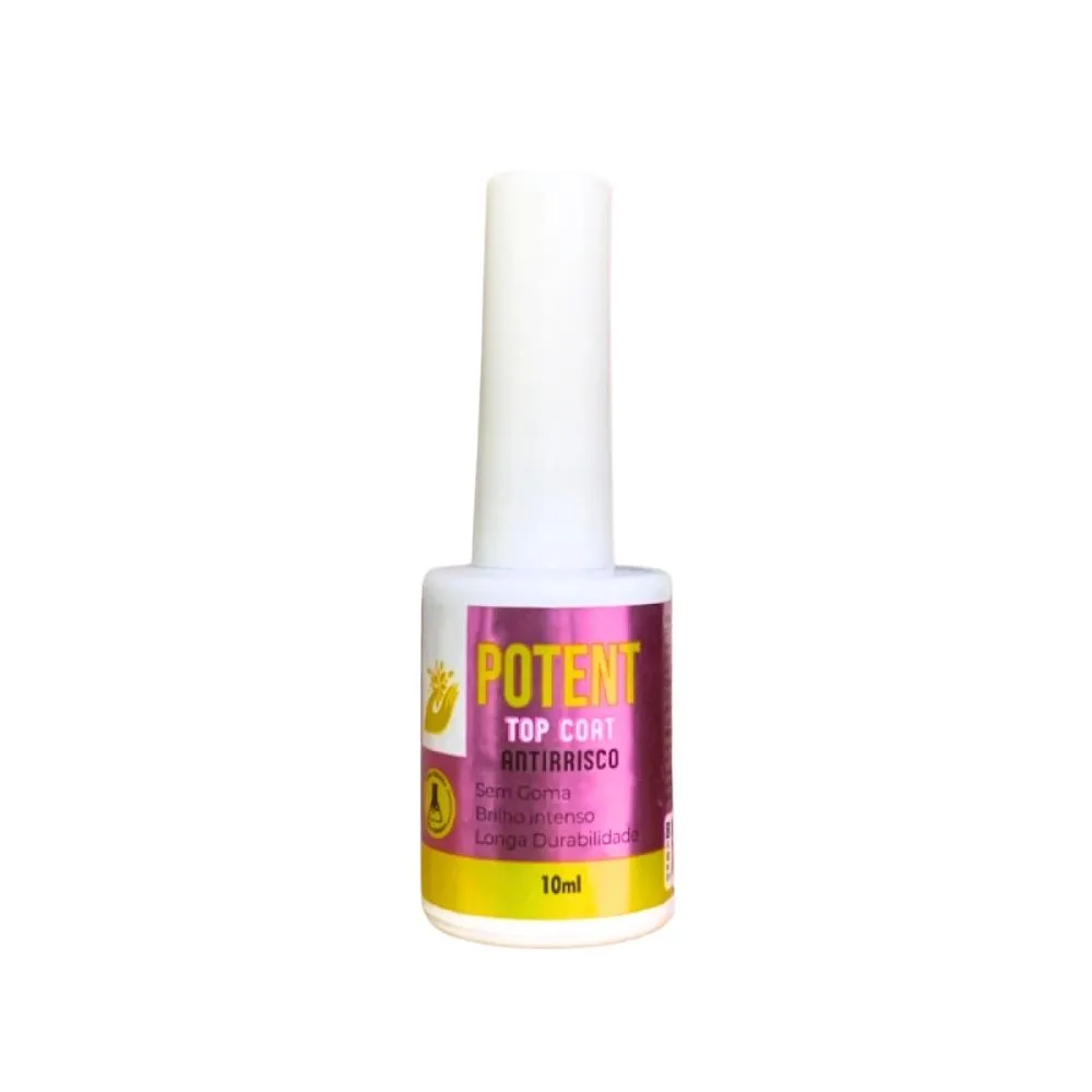 Top Coat Antirrisco 10ml - Potent Nails